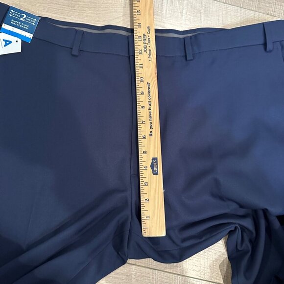 HAGGAR CLASSIC FIT BLUE SUIT PANTS 44 X 32 NEW FLEX WAIST - Picture 4 of 11